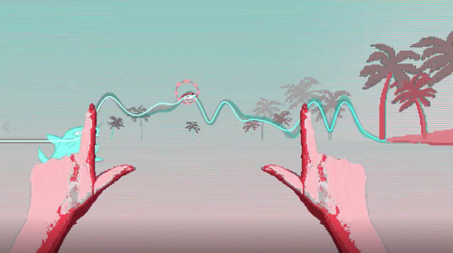Screenshot from Hamsterwave (Games,art and science)
