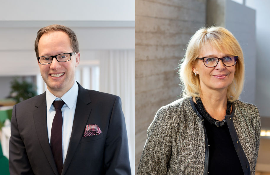 Vice Deans of School of Business: Tomas Falk and Virpi Tuunainen