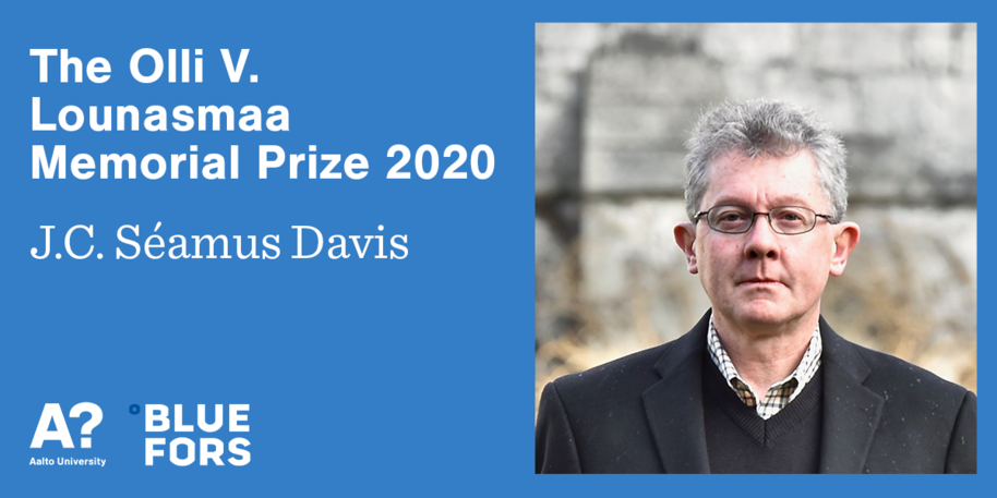 The Olli V Lounasmaa Memorial Prize 2020 awarded to JC Séamus Davis
