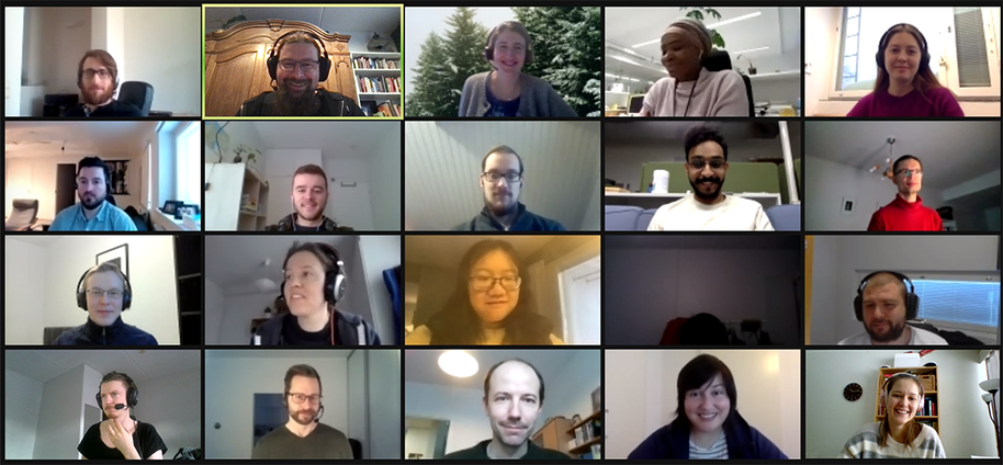 A screenshot showing the CEST group in a Zoom meeting.
