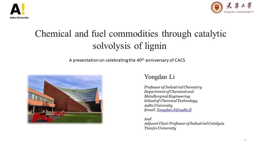 Presentation from Professor Yongdan Li 