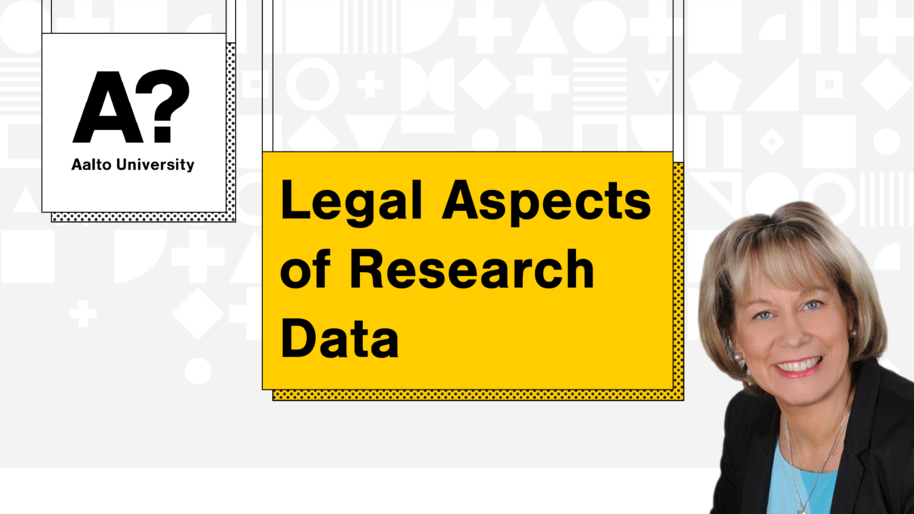 Legal Aspects of Research Data