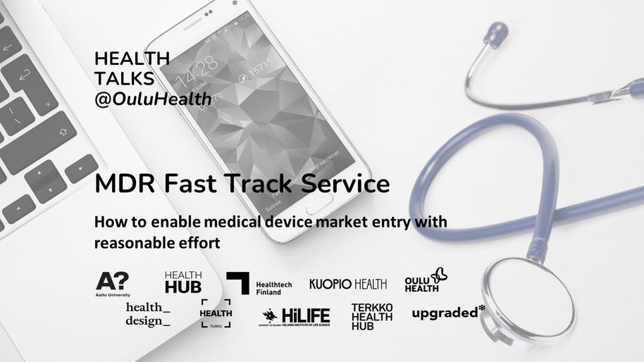 Banner of the event Health Talks: MDR Fast Service: How to enable medical device market entry with reasonable effort