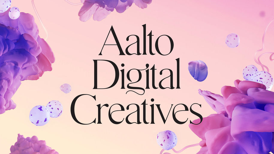Aalto Digital Creatives main title and background