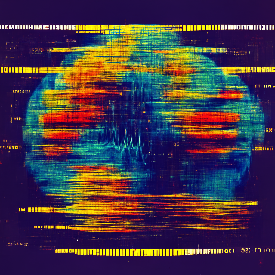  Midjourney AI art generator's interpretation of automated neonatal seizure detection by Peter Hundlinger.