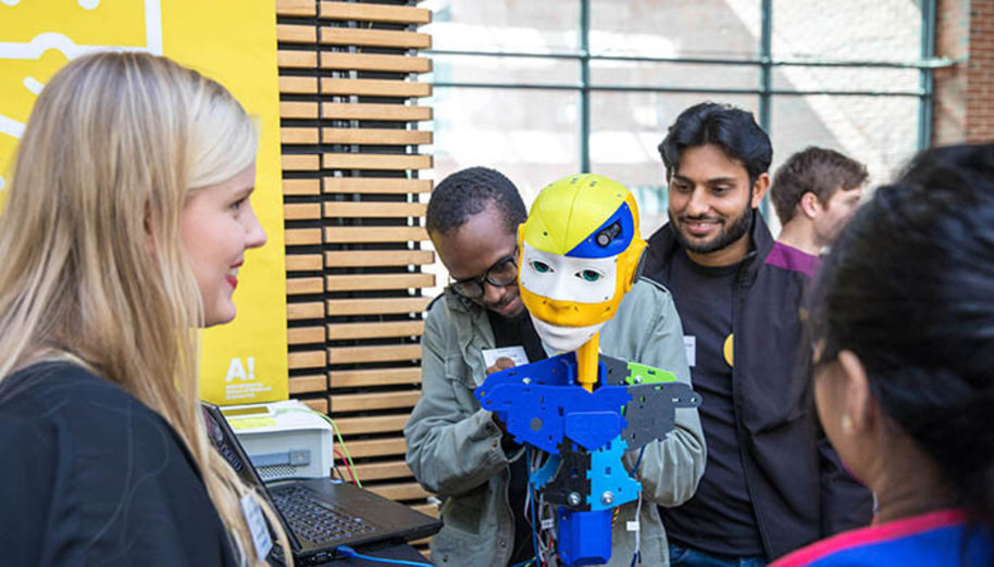 One of the Futurice teams designed microphones and a machine vision camera for a humanoid robot with 3D modelling software.