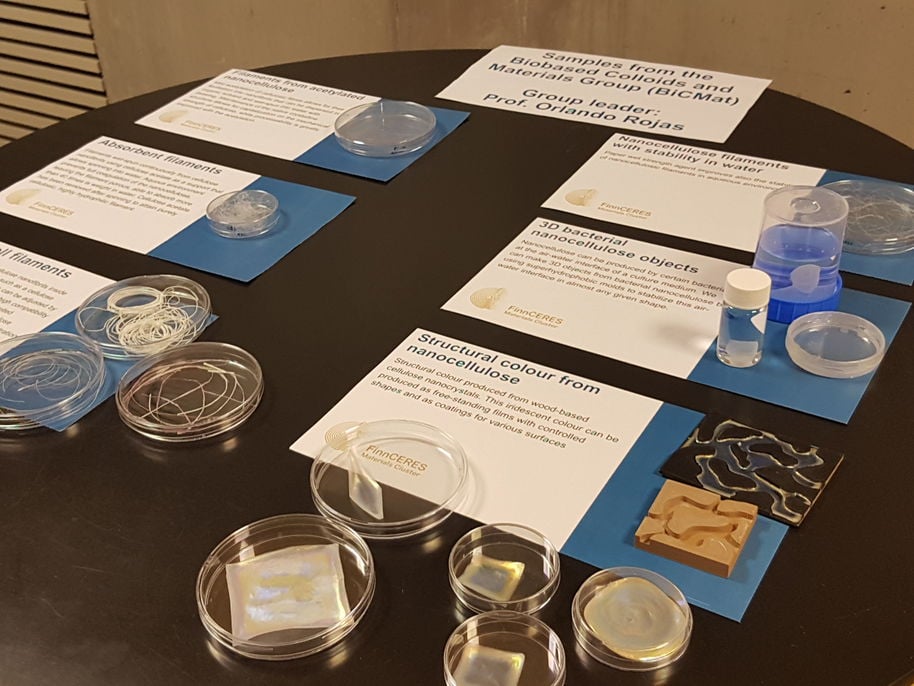 Samples from the Biobased Colloids and Materials Group