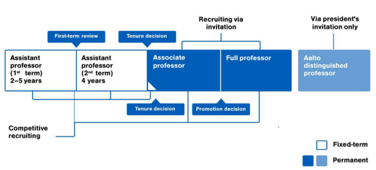 picture of Aalto tenure track career path