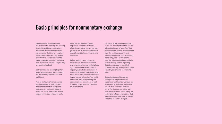 text: basic principles of nonmonetary exchange