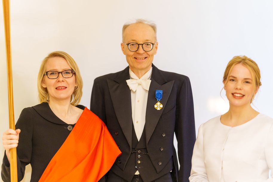Kauppakorkeakoulun promootio, avainhenkilöt Nina Granvist, Matti Keloharju ja Elina Mäkelä