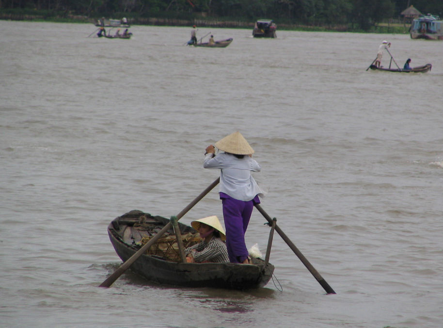 Veneitä Mekong-joella