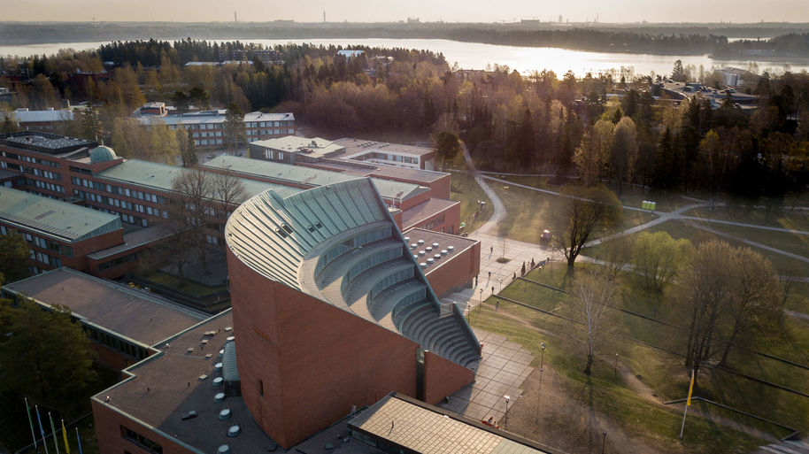 Aerial view of Aalto University Campus