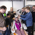 Risto Ilmoniemi and the team in the new mTMS laboratory. Photo: Mikko Raskinen.