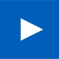 Symbol for video with a play button