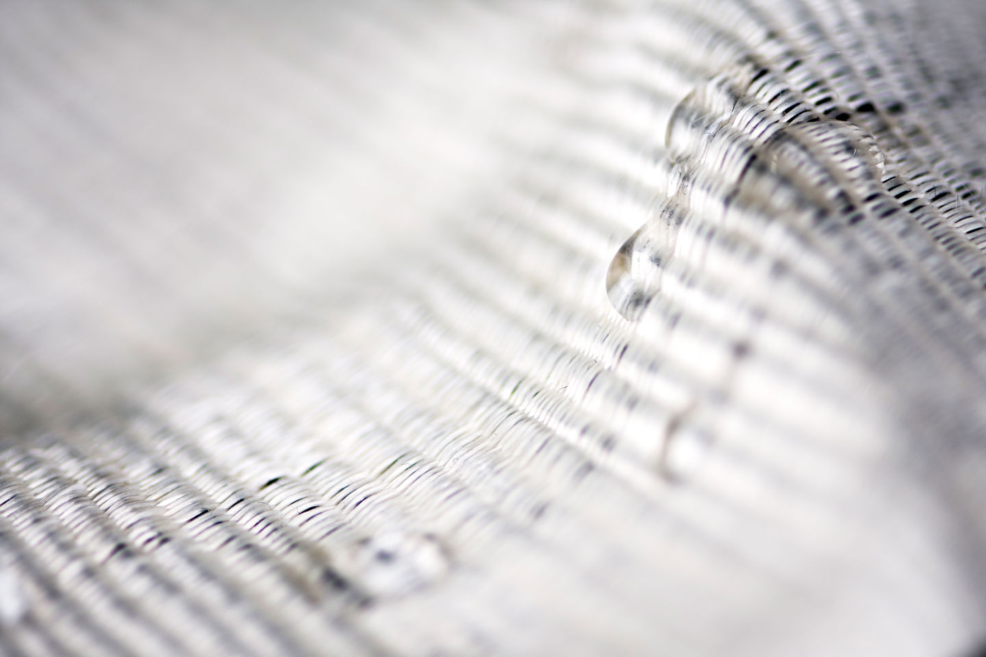 Hydrophobized textile fiber weaved sample, researcher Most Kaniz Moriam, photo Valeria Azovskaya, 2019
