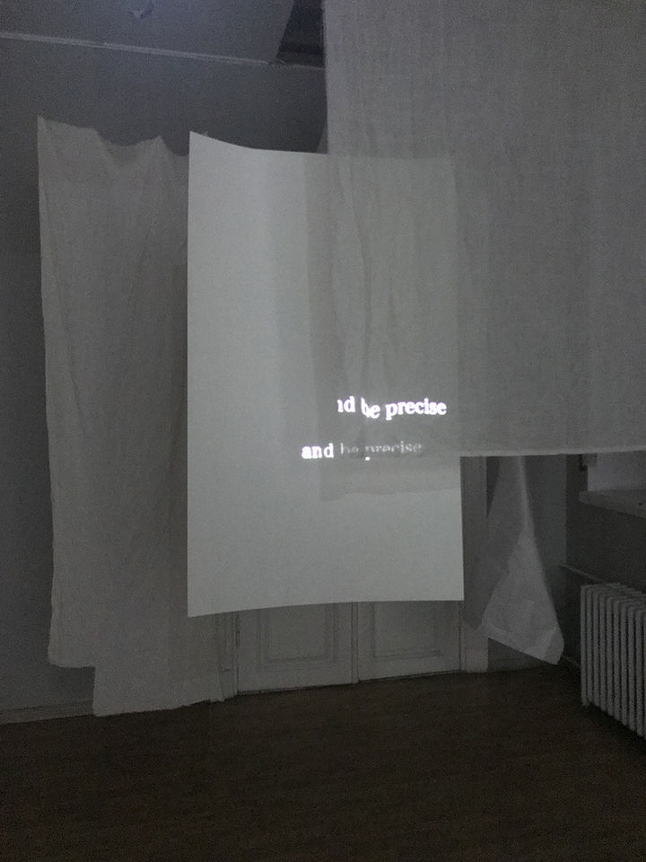 Artwork from: Elina Ahlstedt, Come out and be precise, 2019