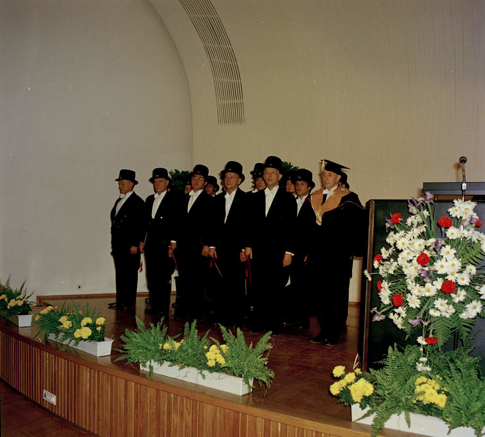 Conferment of Doctoral degrees in Technology 1974