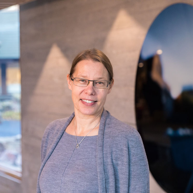 Portrait of Aalto University's Provost Kristiina Mäkelä 